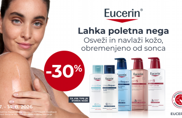 Eucerin akcija -30% od: 29.7.-14.8.2026