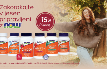v mesecu novembru NOW izdelki znižani za 15%