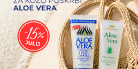 Akcija Aloe vera Cosmonatura in Fruit of the earth -15% v juliju