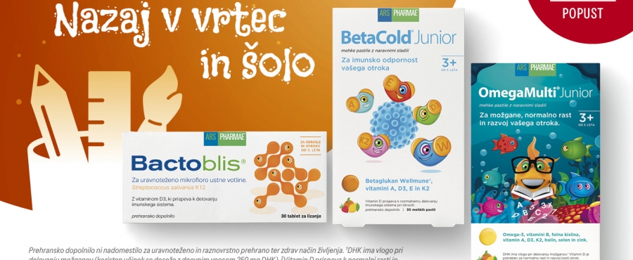 znižani izdelki za 15% betacold, v mesecu septembru