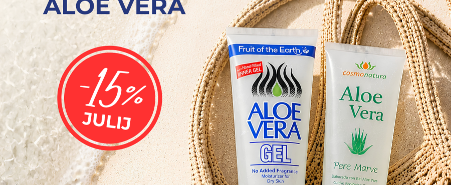 Akcija Aloe vera Cosmonatura in Fruit of the earth -15% v juliju