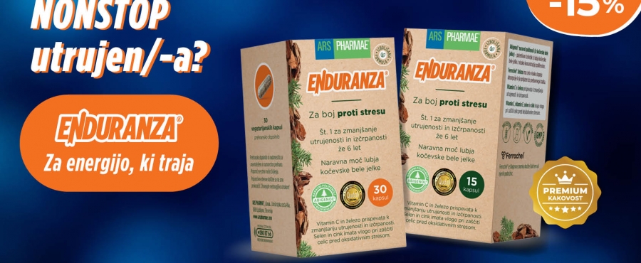 V mesecu aprilu Enduranza znižana za 15%