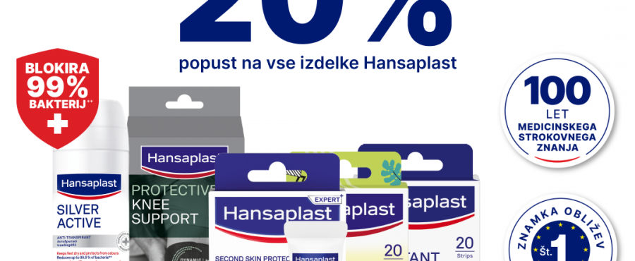 vsi izdelki Hansaplast-20%,od 1.9.-24.9.2026